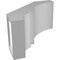 Ekena Millwork 5 1/2-in. W x 10-in. D x 10-in. H Balboa Architectural Grade PVC Knee Brace BRCP055X10X10BOA - alternate 3